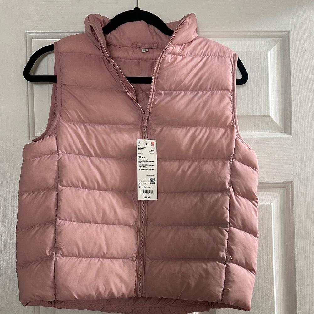 Uniqlo Kids Light Pink Padded Vest